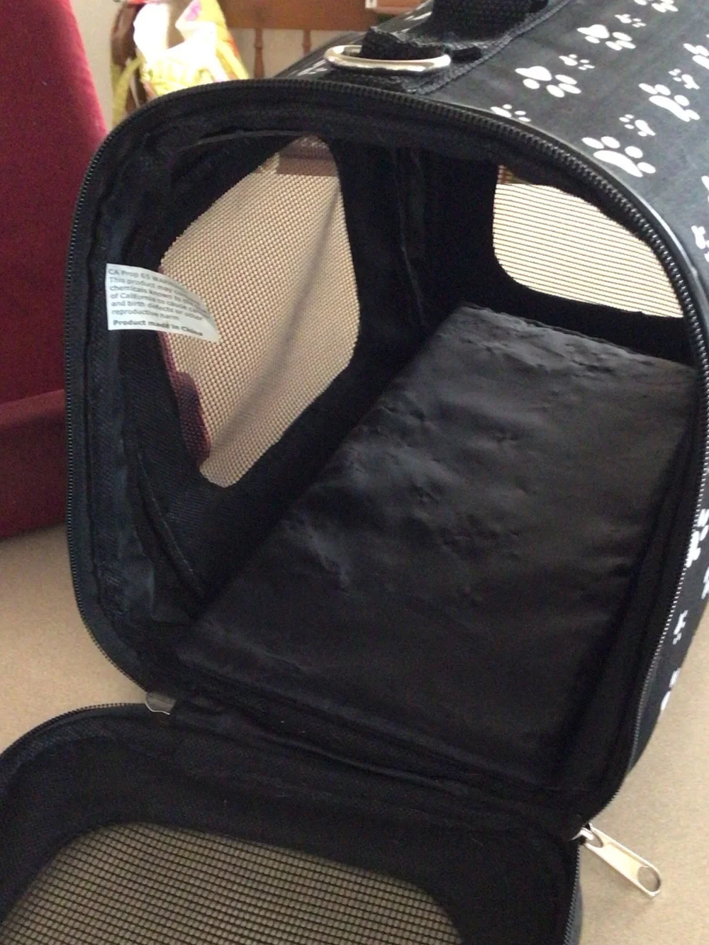 Paw Print Small Pet Carrier